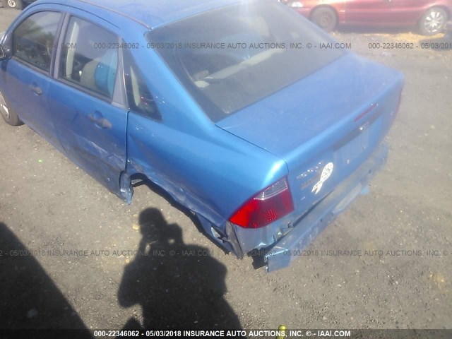 1FAFP34NX7W364470 - 2007 FORD FOCUS ZX4/S/SE/SES BLUE photo 6