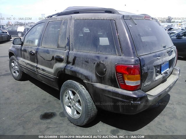 1J4GX58S84C199505 - 2004 JEEP GRAND CHEROKEE LIMITED MAROON photo 3