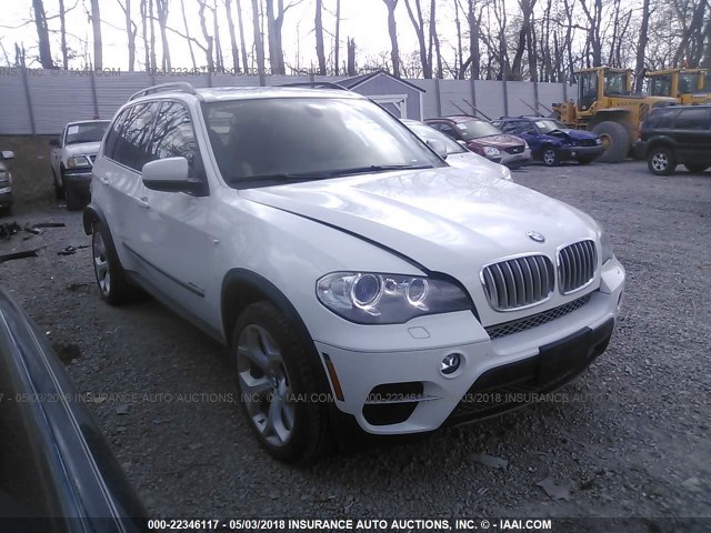 5UXZW0C55D0B94920 - 2013 BMW X5 XDRIVE35D WHITE photo 1