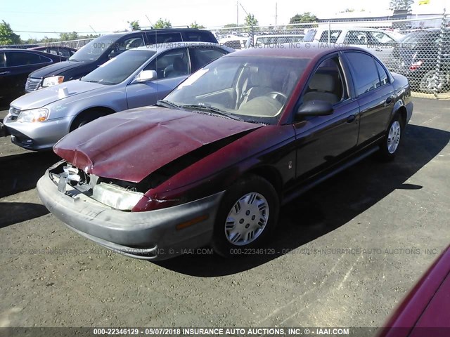 1G8ZF5284VZ243880 - 1997 SATURN SL MAROON photo 2