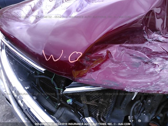 1GNEK13T55J181259 - 2005 CHEVROLET TAHOE K1500 MAROON photo 10