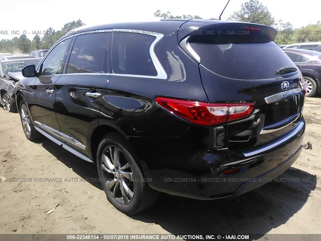 5N1AL0MN0DC314703 - 2013 INFINITI JX35 BLACK photo 3