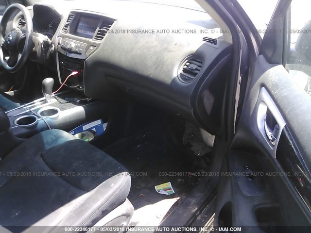 5N1AR2MNXFC659136 - 2015 NISSAN PATHFINDER S/SV/SL/PLATINUM 灰色 照片 5