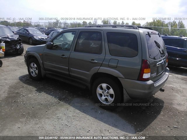 4F2CU08162KM63931 - 2002 MAZDA TRIBUTE LX/ES GREEN photo 3