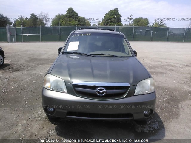 4F2CU08162KM63931 - 2002 MAZDA TRIBUTE LX/ES 绿色 照片 6