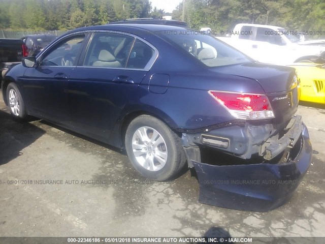 1HGCP2F40AA031017 - 2010 HONDA ACCORD LXP Dark Blue photo 3