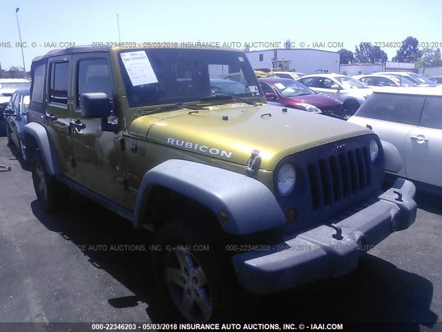 1J4GA69128L532431 - 2008 JEEP WRANGLER UNLIMITE RUBICON GREEN photo 1