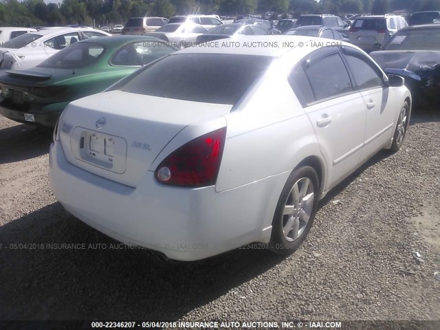 1N4BA41EX6C826908 - 2006 NISSAN MAXIMA SE/SL WHITE photo 4