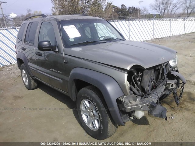 1J4GL48K33W575854 - 2003 JEEP LIBERTY SPORT/FREEDOM ყავისფერი ფოტო 1