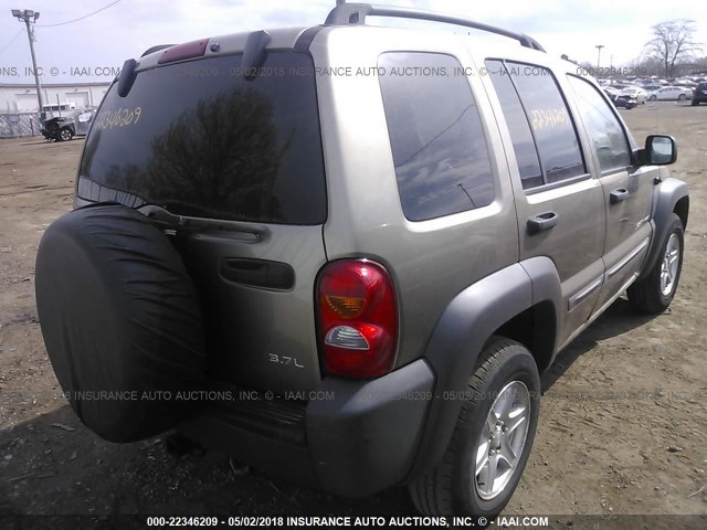 1J4GL48K33W575854 - 2003 JEEP LIBERTY SPORT/FREEDOM BROWN photo 4