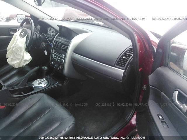 4A3AB76T27E049557 - 2007 MITSUBISHI GALANT RALLIART BURGUNDY photo 5