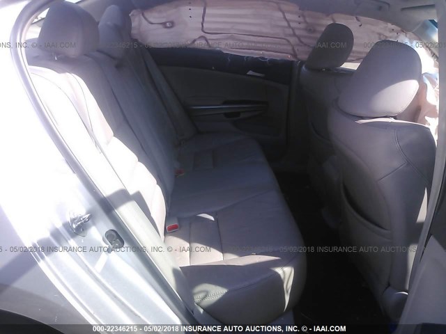 1HGCP26858A088102 - 2008 HONDA ACCORD EXL SILVER photo 8