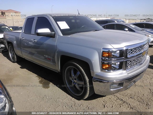 1GCRCREC9FZ158587 - 2015 CHEVROLET SILVERADO C1500 LT SILVER photo 1