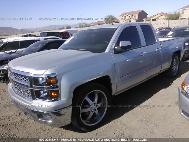 1GCRCREC9FZ158587 - 2015 CHEVROLET SILVERADO C1500 LT SILVER photo 2