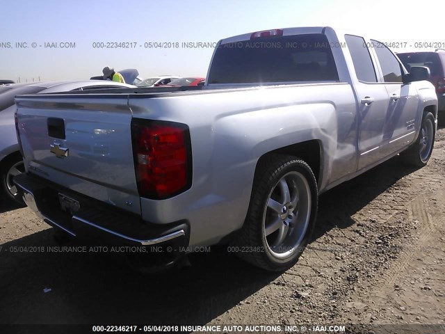 1GCRCREC9FZ158587 - 2015 CHEVROLET SILVERADO C1500 LT SILVER photo 4