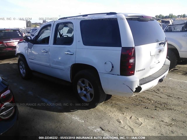 1GNFC13C58R256906 - 2008 CHEVROLET TAHOE C1500 WHITE photo 3