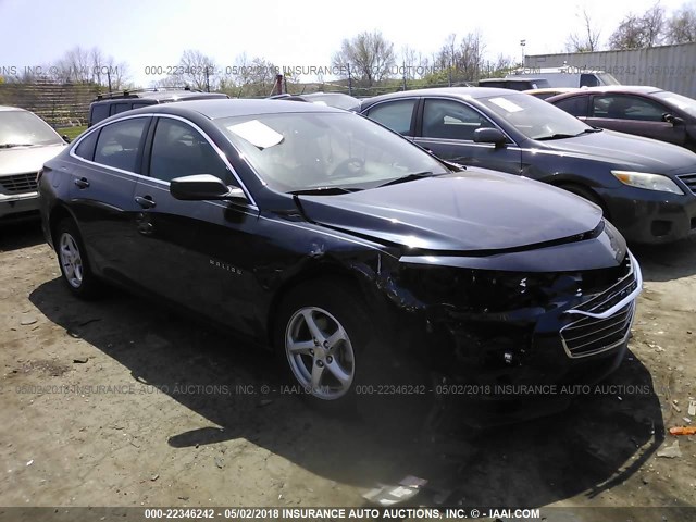 1G1ZB5ST5HF150256 - 2017 CHEVROLET MALIBU LS BLUE photo 1