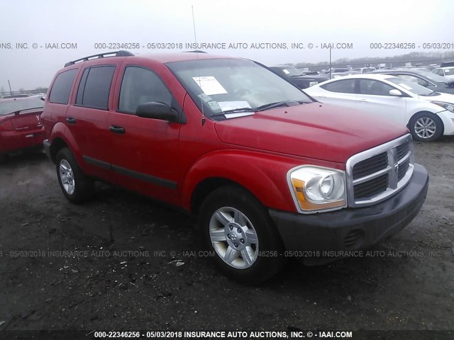 1D4HB38NX5F601762 - 2005 DODGE DURANGO ST RED photo 1