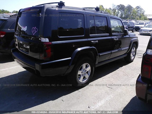 1J8HG48K76C268765 - 2006 JEEP COMMANDER BLACK photo 4