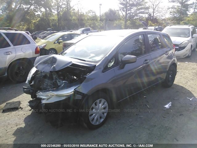 3N1CE2CP2GL406574 - 2016 NISSAN VERSA NOTE S/S PLUS/SV/SL/SR GRAY photo 2