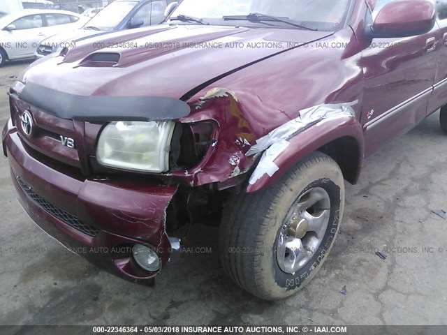 5TBBT48183S363967 - 2003 TOYOTA TUNDRA ACCESS CAB LIMITED RED photo 6