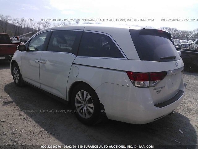 5FNRL5H41GB100414 - 2016 HONDA ODYSSEY WHITE photo 3