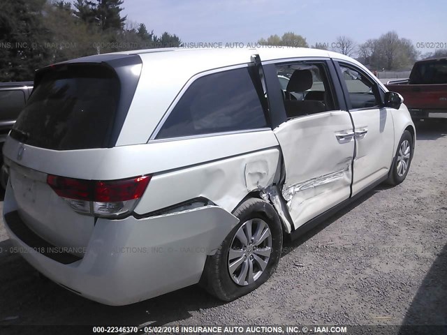 5FNRL5H41GB100414 - 2016 HONDA ODYSSEY WHITE photo 4