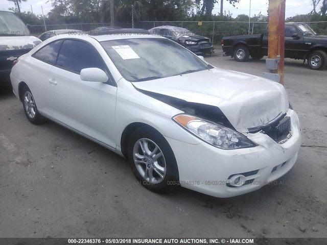 4T1CE30P27U753055 - 2007 TOYOTA CAMRY SOLARA SE/SLE თეთრი ფოტო 1