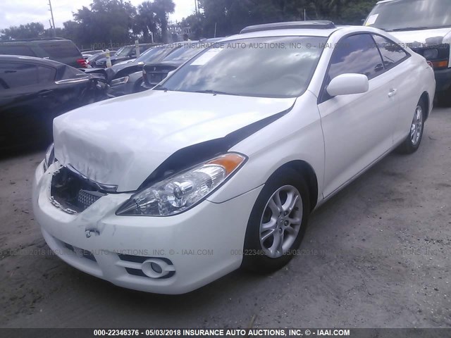 4T1CE30P27U753055 - 2007 TOYOTA CAMRY SOLARA SE/SLE თეთრი ფოტო 2