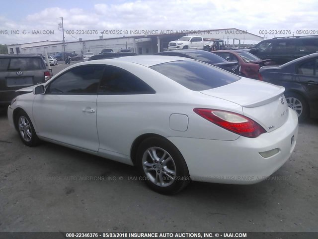 4T1CE30P27U753055 - 2007 TOYOTA CAMRY SOLARA SE/SLE თეთრი ფოტო 3