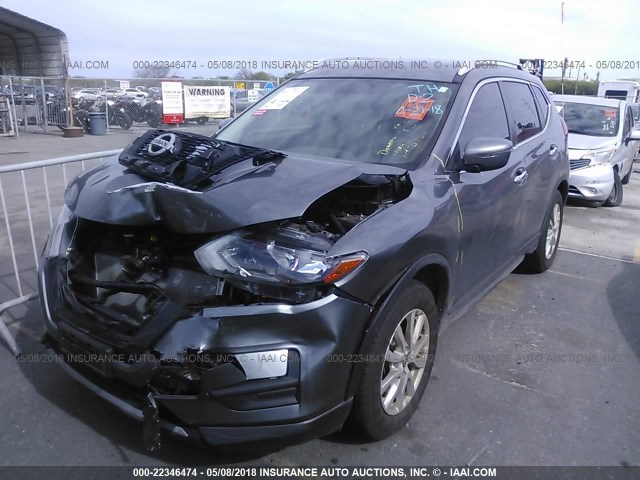 JN8AT2MT2HW391502 - 2017 NISSAN ROGUE S/SL/SV GRAY photo 2