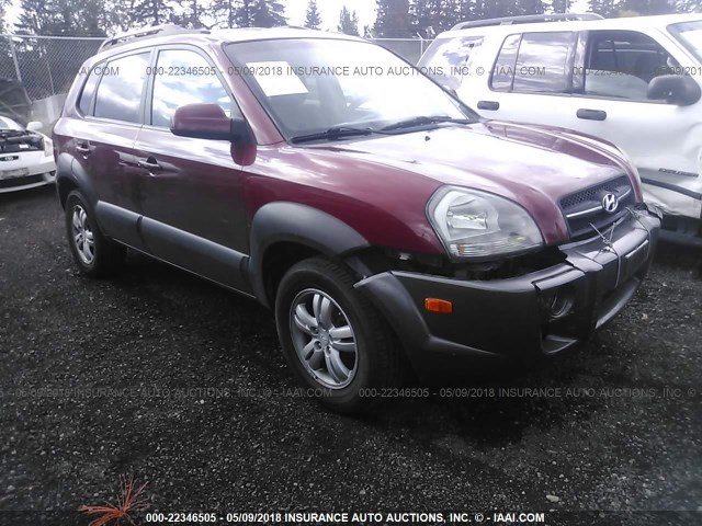 KM8JN12DX6U343942 - 2006 HYUNDAI TUCSON GLS/LIMITED RED photo 1