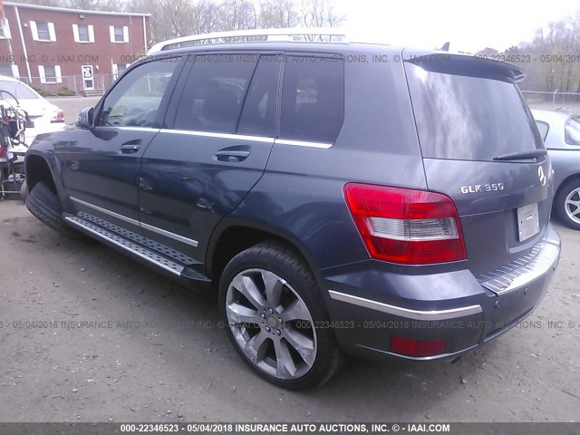 WDCGG8HB1AF309144 - 2010 MERCEDES-BENZ GLK 350 4MATIC GRAY photo 3