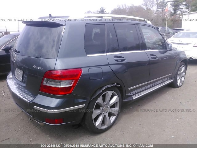 WDCGG8HB1AF309144 - 2010 MERCEDES-BENZ GLK 350 4MATIC GRAY photo 4