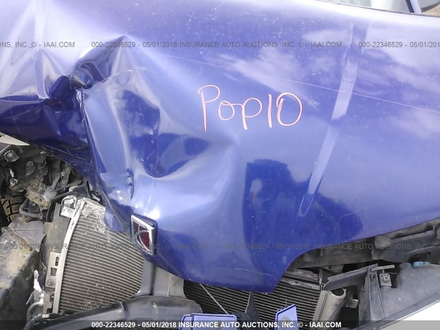 1G8AW15B86Z199736 - 2006 SATURN ION LEVEL 3 BLUE photo 10