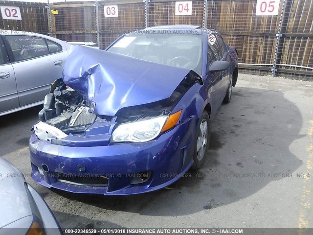 1G8AW15B86Z199736 - 2006 SATURN ION LEVEL 3 BLUE photo 2