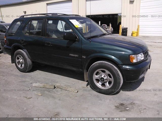 4S6CK58W3Y4416709 - 2000 HONDA PASSPORT EX/LX Կանաչ լուսանկար 1