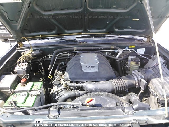 4S6CK58W3Y4416709 - 2000 HONDA PASSPORT EX/LX Կանաչ լուսանկար 10