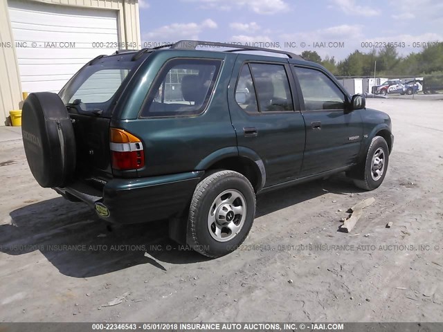 4S6CK58W3Y4416709 - 2000 HONDA PASSPORT EX/LX GREEN photo 4