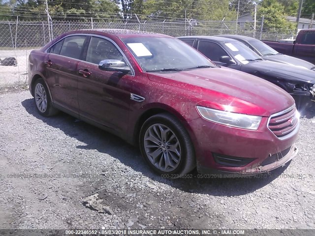 1FAHP2F85EG163562 - 2014 FORD TAURUS LIMITED RED photo 1