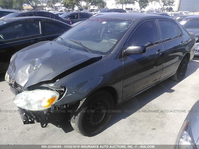 2T1BR32E37C769407 - 2007 TOYOTA COROLLA CE/LE/S GRAY photo 2