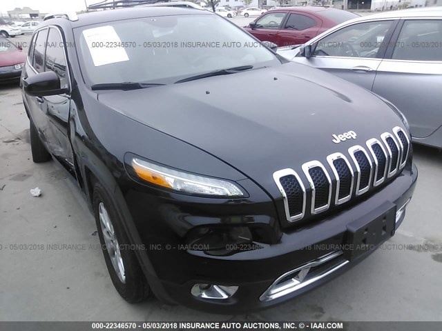 1C4PJMCS6GW156924 - 2016 JEEP CHEROKEE LATITUDE BLACK photo 1