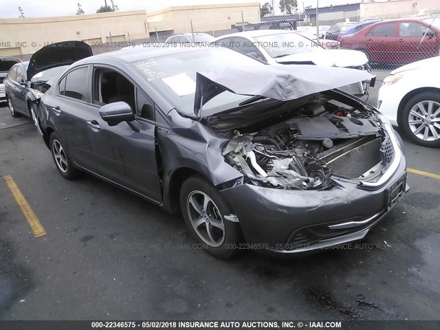 19XFB2F76FE703381 - 2015 HONDA CIVIC SE GRAY photo 1