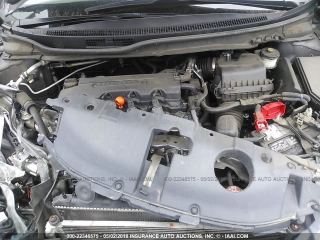 19XFB2F76FE703381 - 2015 HONDA CIVIC SE GRAY photo 10