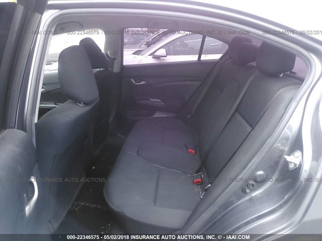 19XFB2F76FE703381 - 2015 HONDA CIVIC SE GRAY photo 8