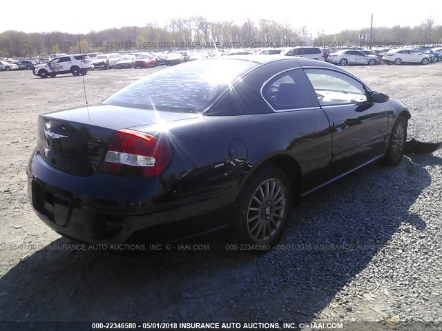 4C3AG52H03E187847 - 2003 CHRYSLER SEBRING LXI BLACK photo 4