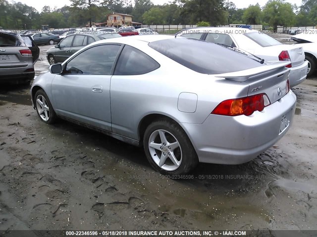 JH4DC54814S011409 - 2004 ACURA RSX SILVER photo 3