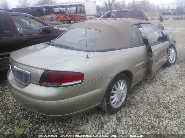 1C3EL55R22N146671 - 2002 CHRYSLER SEBRING LXI TAN photo 4