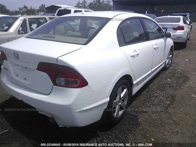 2HGFA16938H506000 - 2008 HONDA CIVIC EXL 白色 照片 4