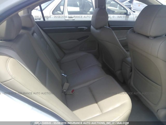 2HGFA16938H506000 - 2008 HONDA CIVIC EXL 白色 照片 8